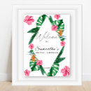 Search for tropical bridal shower welcome signs Hibiscus