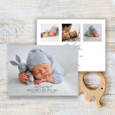 Search for photo collage thank you cards Birth stats