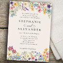 Search for blue and ivory wedding invitations Bohemian botanical cottage garden