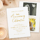 Search for surprise 50th wedding anniversary invitations Gold