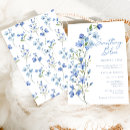 Search for delicate bridal shower invitations Something blue
