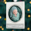Search for silver baby first christmas tree decorations Newborn