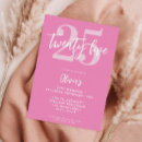 Search for twenty fifth birthday invitations Modern