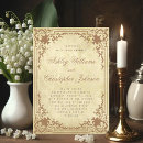 Search for parchment wedding invitations Vintage