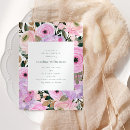 Search for purple pink hydrangea invitations Modern