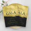 Search for black and gold gala invitations Fundraising event