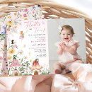 Search for colourful 1st birthday invitations Fairy first birthday