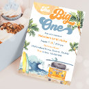 Search for beach 1st birthday invitations Summer