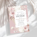 Search for rose bridal shower invitations Elegant modern floral
