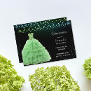 Search for lime green and black invitations For her