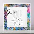 Search for surprise sweet 16 invitations Floral