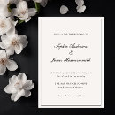 Search for black and cream wedding invitations Classy