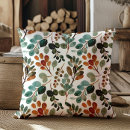 Search for green and rust cushions Leaves