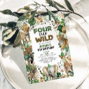 Search for jungle 4th birthday invitations Party animals