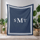 Search for letter blankets Monogrammed