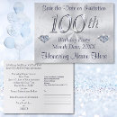 Search for 100th birthday save the dates Party