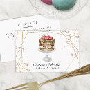 Search for cake standard business cards Bakery