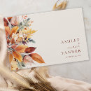 Search for autumn leaves wedding guest books Elegant