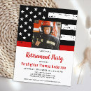 Search for firefighter retirement invitations Patriotic