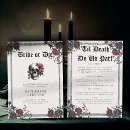 Search for red black hens party invitations Gothic