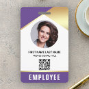 Search for purple id badges Retail