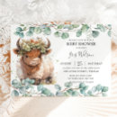 Search for highland cow baby shower invitations Whimsical