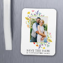 Search for purple save the date magnets Couple photo