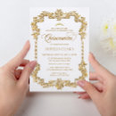 Search for white and gold quinceanera invitations Daughter