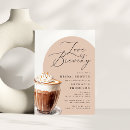 Search for coffee bridal shower invitations Minimalist