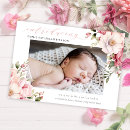 Search for floral birth announcement cards Elegant