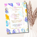 Search for watercolor gem invitations Crystal