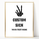 Search for gothic wedding signs Black and white