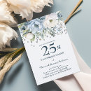 Search for blue silver anniversary invitations Flowers