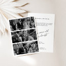 Search for we got married wedding announcement cards Black and white