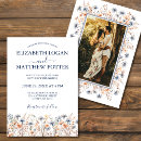 Search for dusty blue and peach wedding invitations Boho