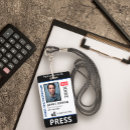Search for press id badges Black