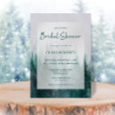 Search for pine tree bridal shower invitations Winter