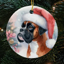 Search for boxer christmas tree decorations Watercolor