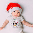 Search for my first christmas baby bodysuits Penguin