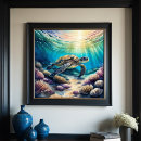 Search for sea turtle painting posters Colourful