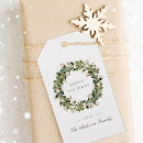 Search for christmas wreath gift tags Green
