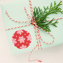 Search for red snowflake stickers Red and white