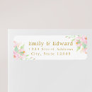 Search for peony wedding return address labels Pink