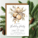 Search for golden christmas invitations Elegant