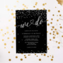 Search for sparkle wedding invitations Black and white