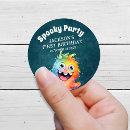 Search for monsters for kids stickers Cute