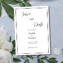 Search for formal save the dates Black white