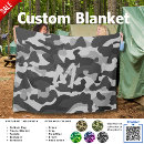 Search for grey camo blankets Camping  for son daughter