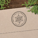 Search for snowflake rubber stamps Round