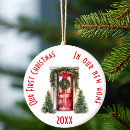 Search for red door christmas tree decorations Watercolor